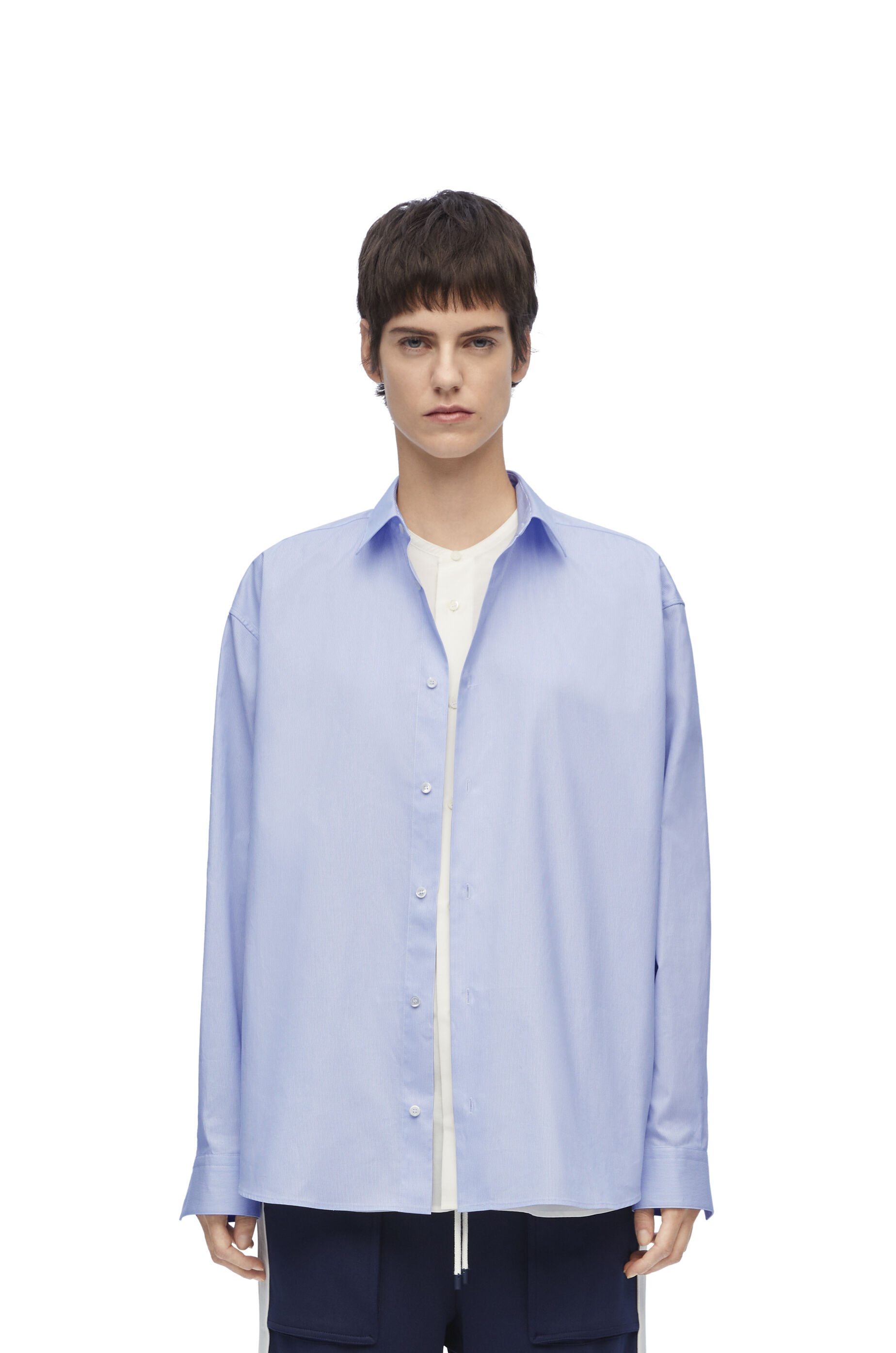 Double layer shirt in cotton and silk - 3