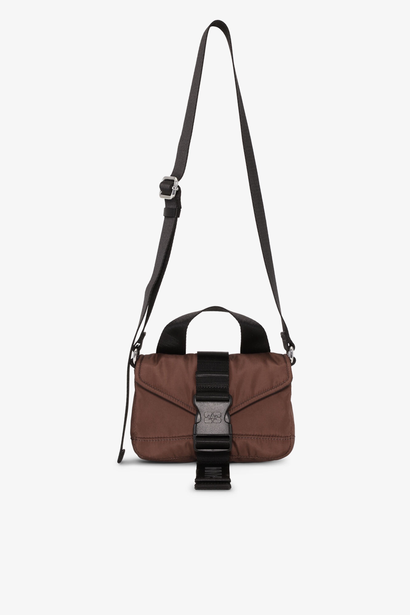 BURGUNDY TECH MINI SATCHEL BAG - 1