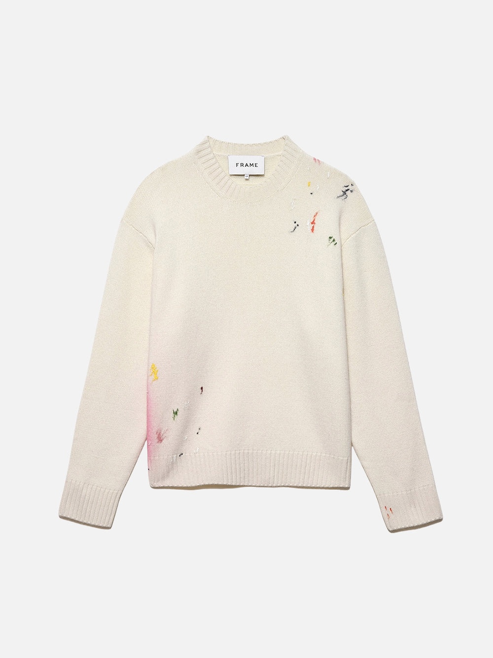 Color Spray Sweater in Off White Multi - 1