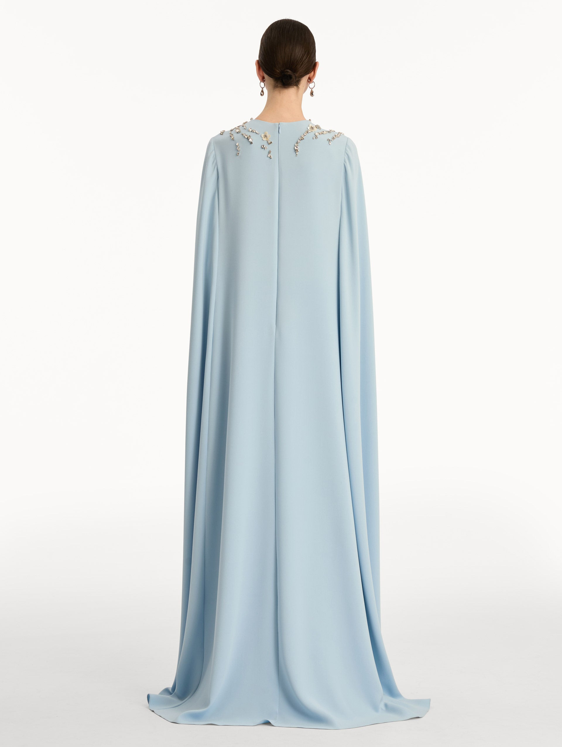 CRYSTAL NECKLACE EMBROIDERED CAFTAN - 3