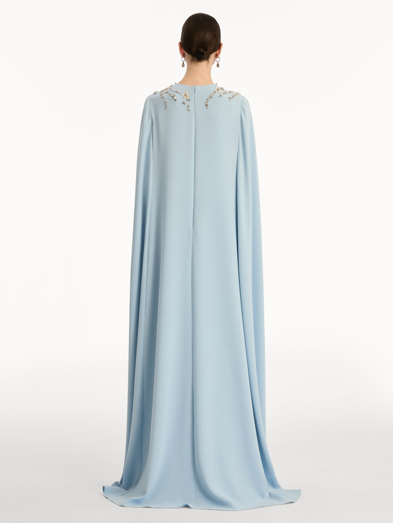 CRYSTAL NECKLACE EMBROIDERED CAFTAN 3