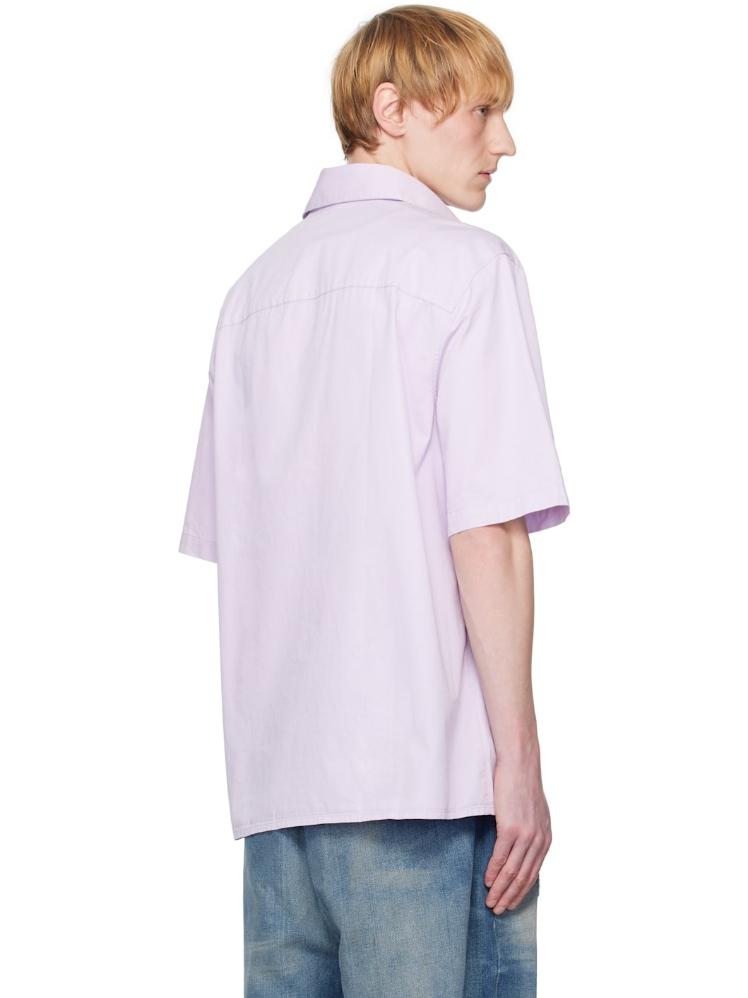 Purple Relaxed Short Sleeve Shirt - 3