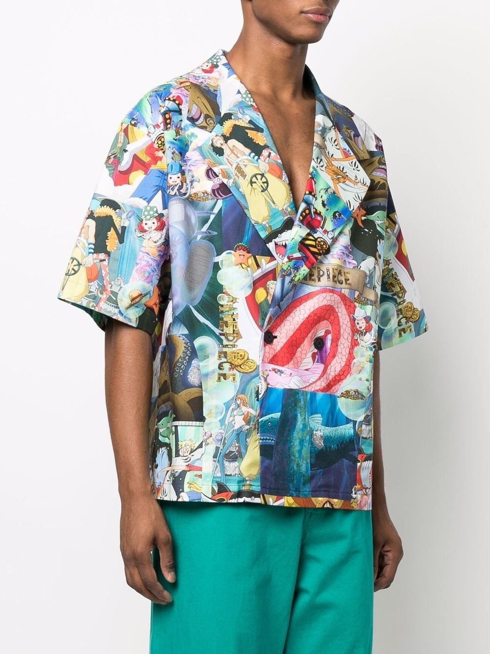 Anime-print short-sleeve shirt - 3