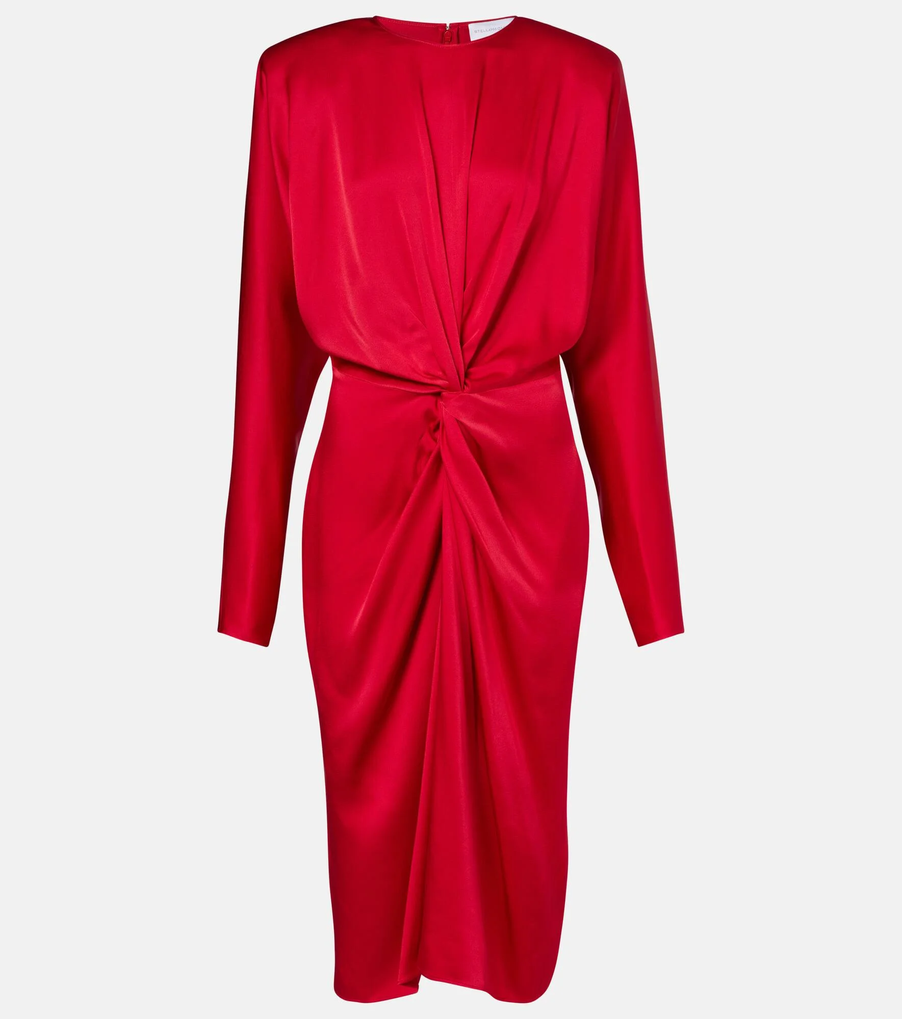 Twist satin midi dress - 1