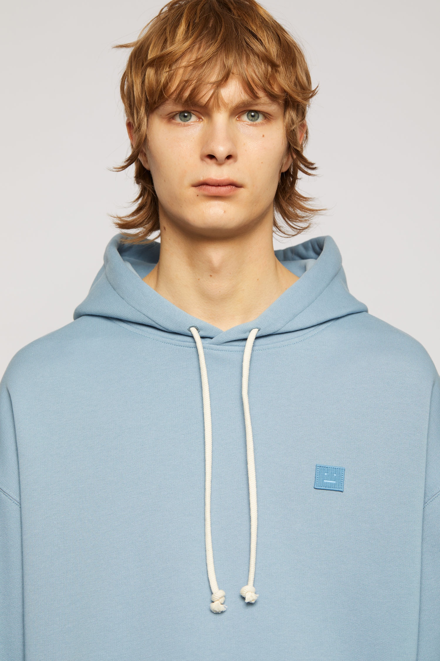 Oversized hooded sweatshirt mineral blue - 6