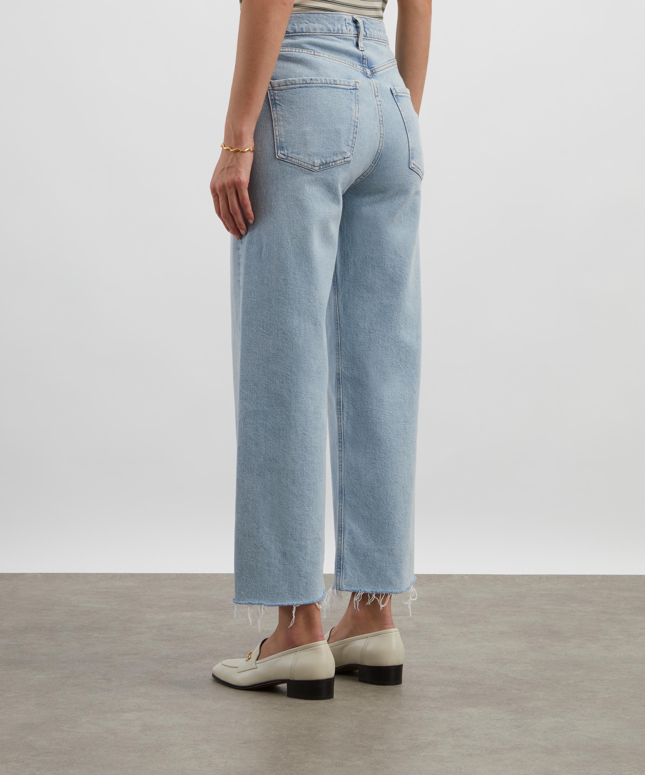 Ren Stretch Cropped Wide-Leg Jeans in Beam - 4