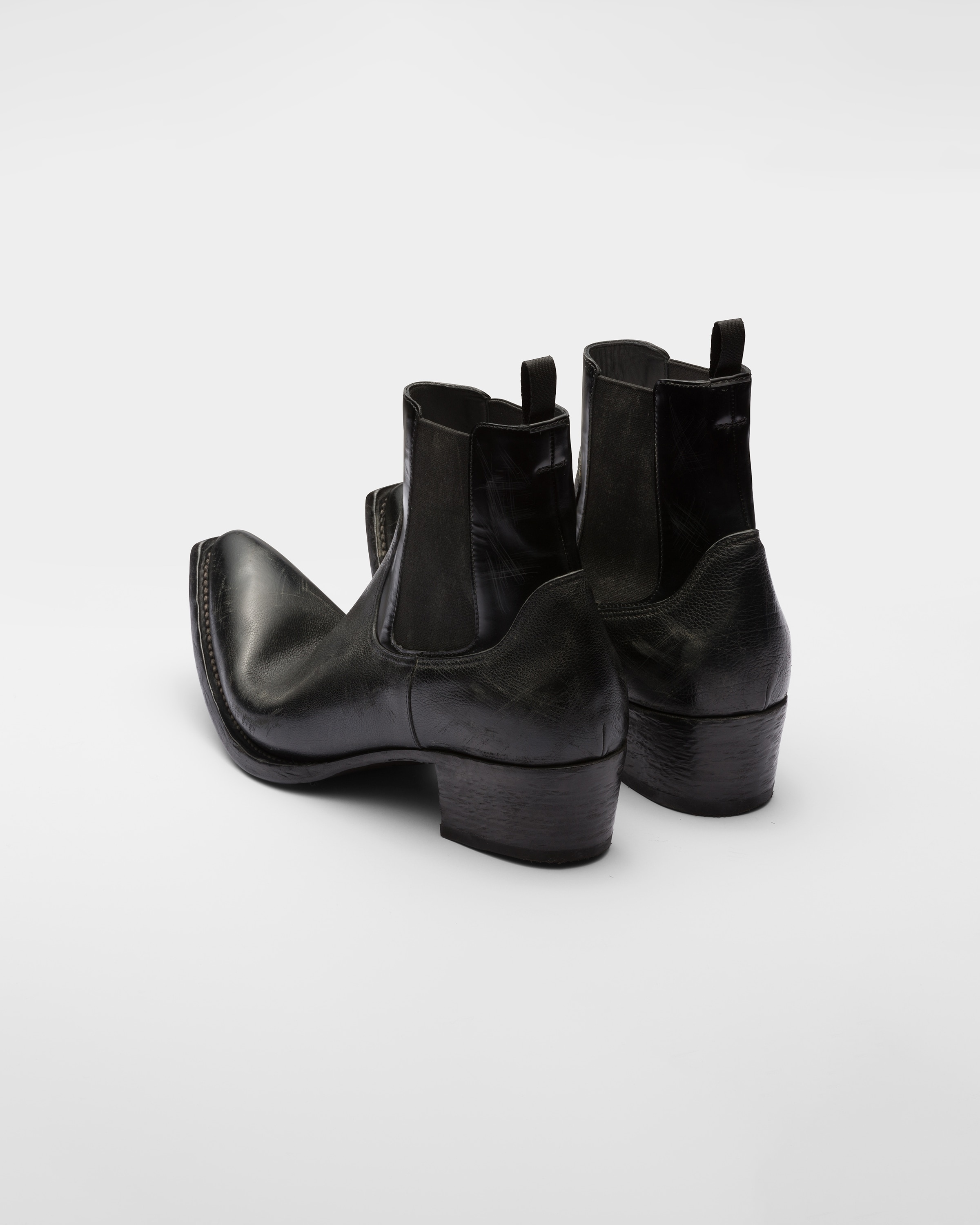Leather booties - 5