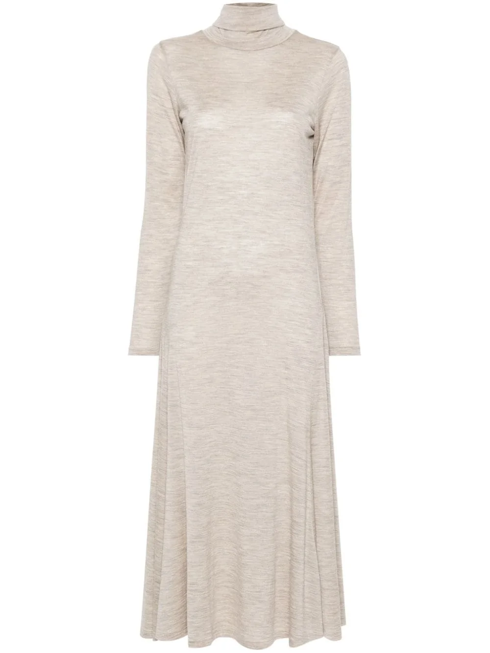 mélange-effect maxi dress - 1