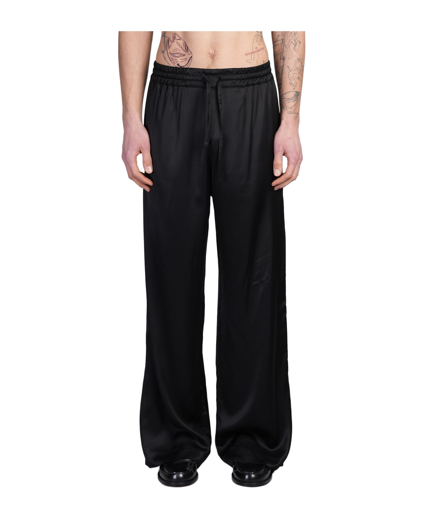 Pants In Black Viscose - 1
