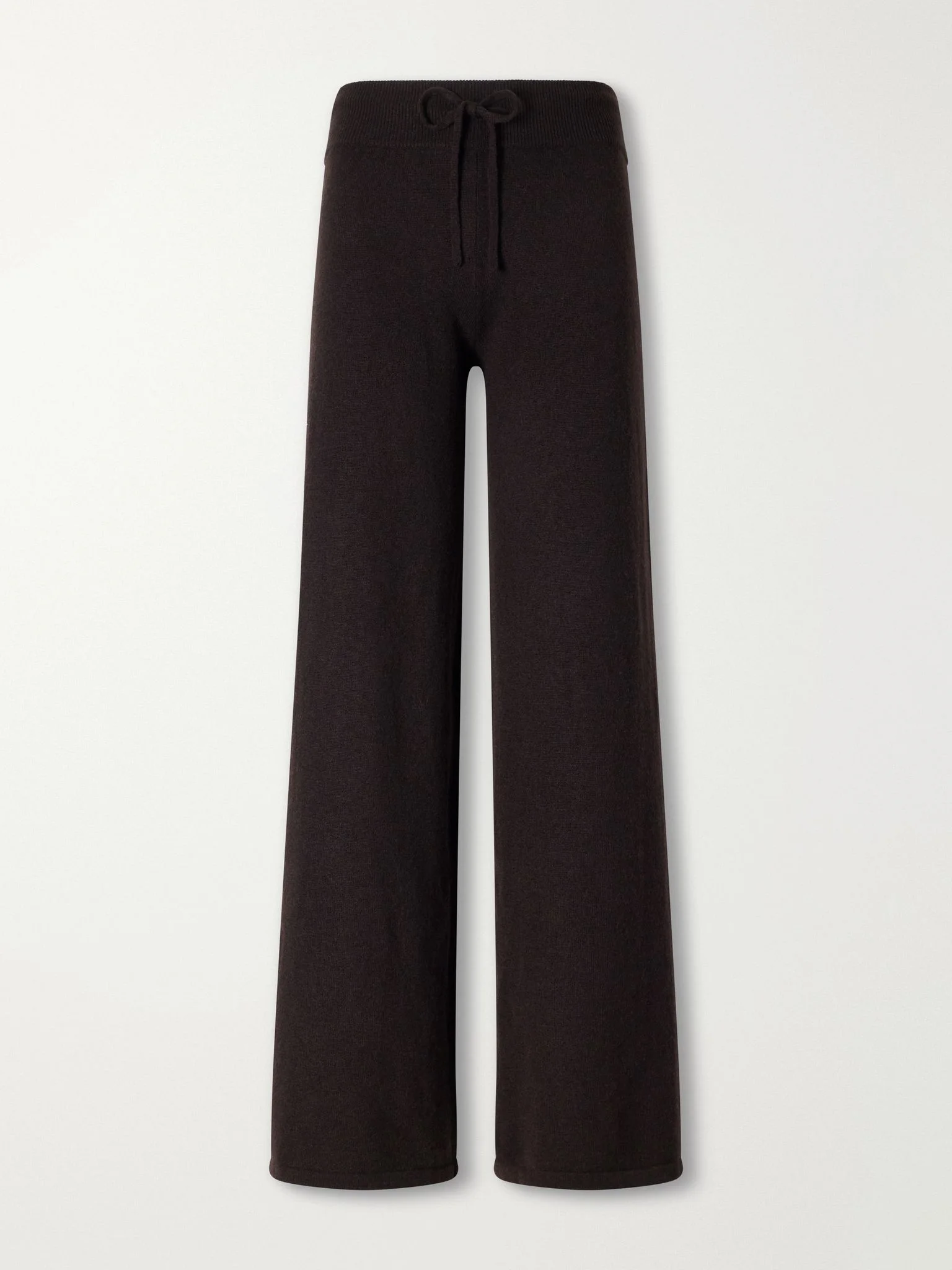Sofi cashmere wide-leg pants Brown - 1