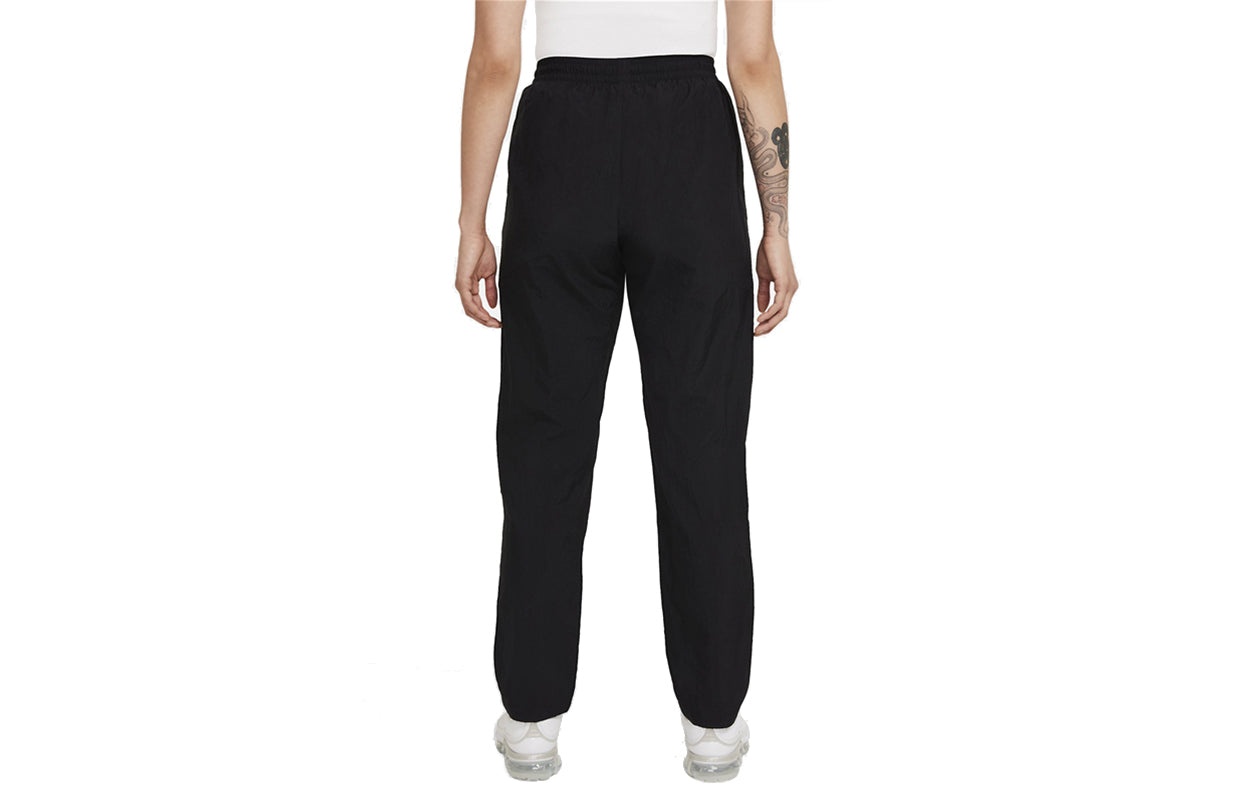 (WMNS) Nike Athleisure Casual Sports Bundle Feet Woven Long Pants/Trousers Black CZ9348-010 - 2