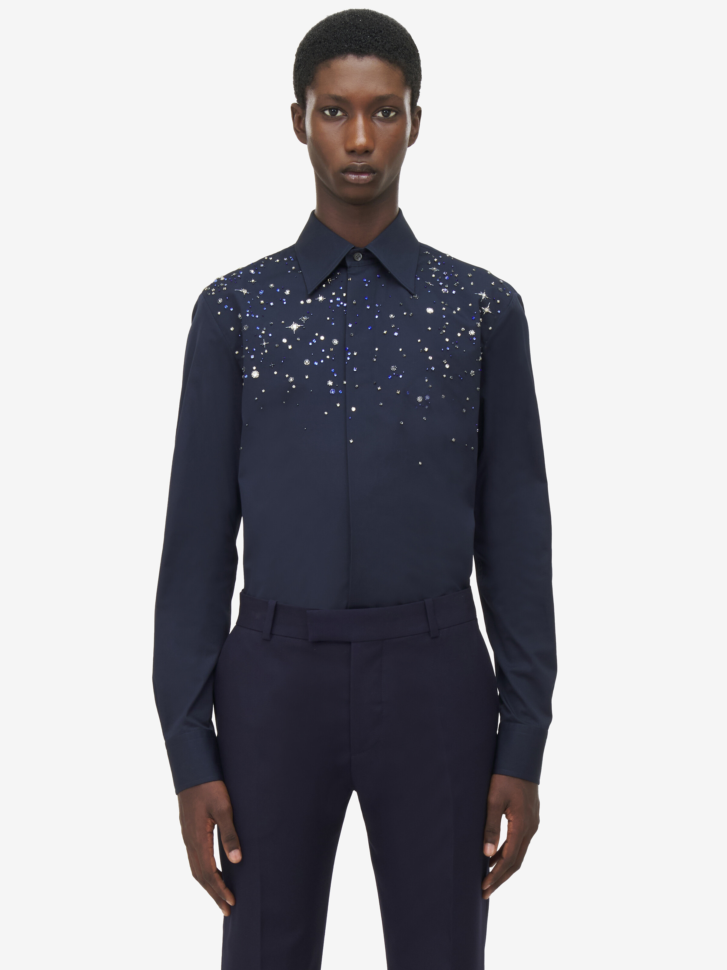 Constellation Embroidery Shirt - 2