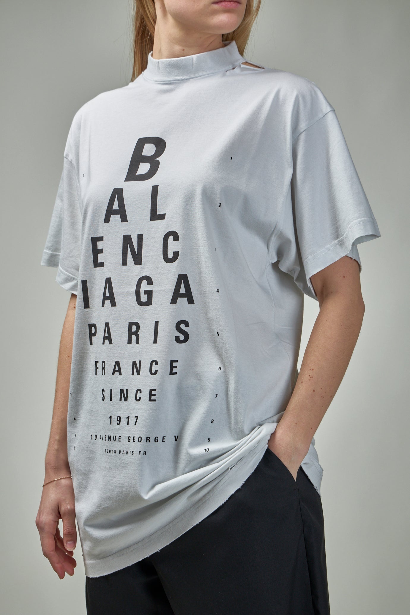 BALENCIAGA＊OPTICAL Tシャツ BALENCIAGA Optical T-Shirt Oversized | labelsfashion