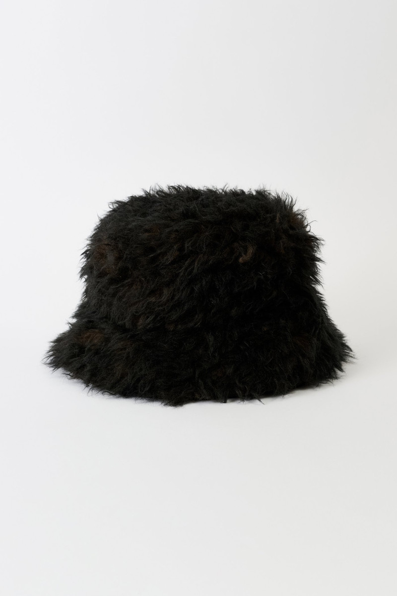 Our Legacy Bucket Hat Ombre Brown Hairy Wool outlook