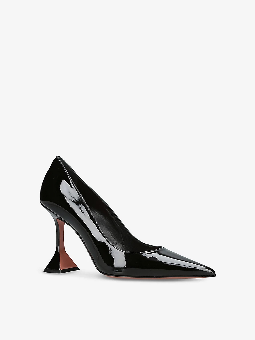 Ami Pump Leather Heeled Courts - 3