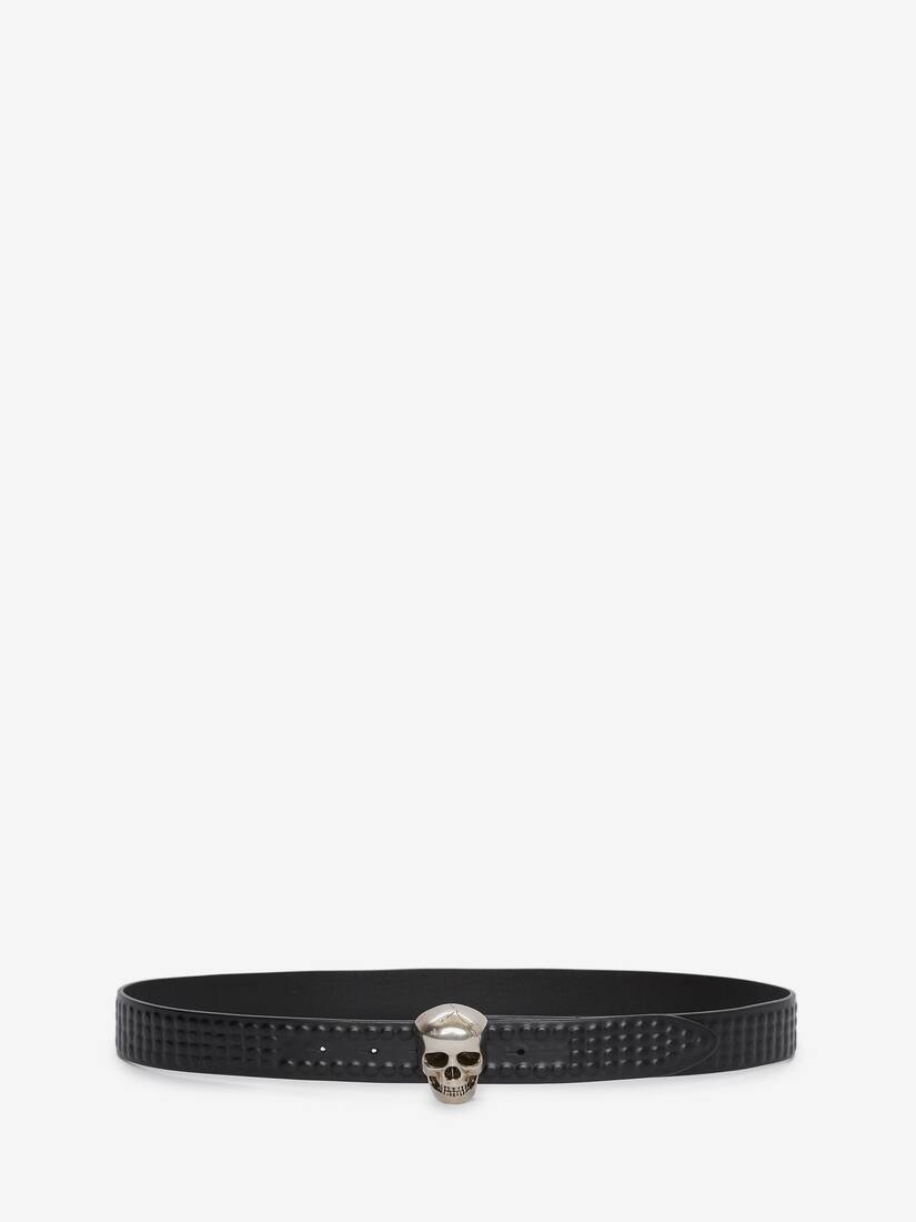 3d Skull Belt in Black - 1