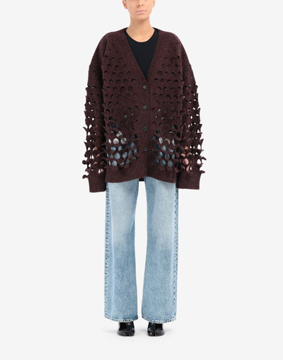 Maison Margiela Hole sequins cardigan outlook