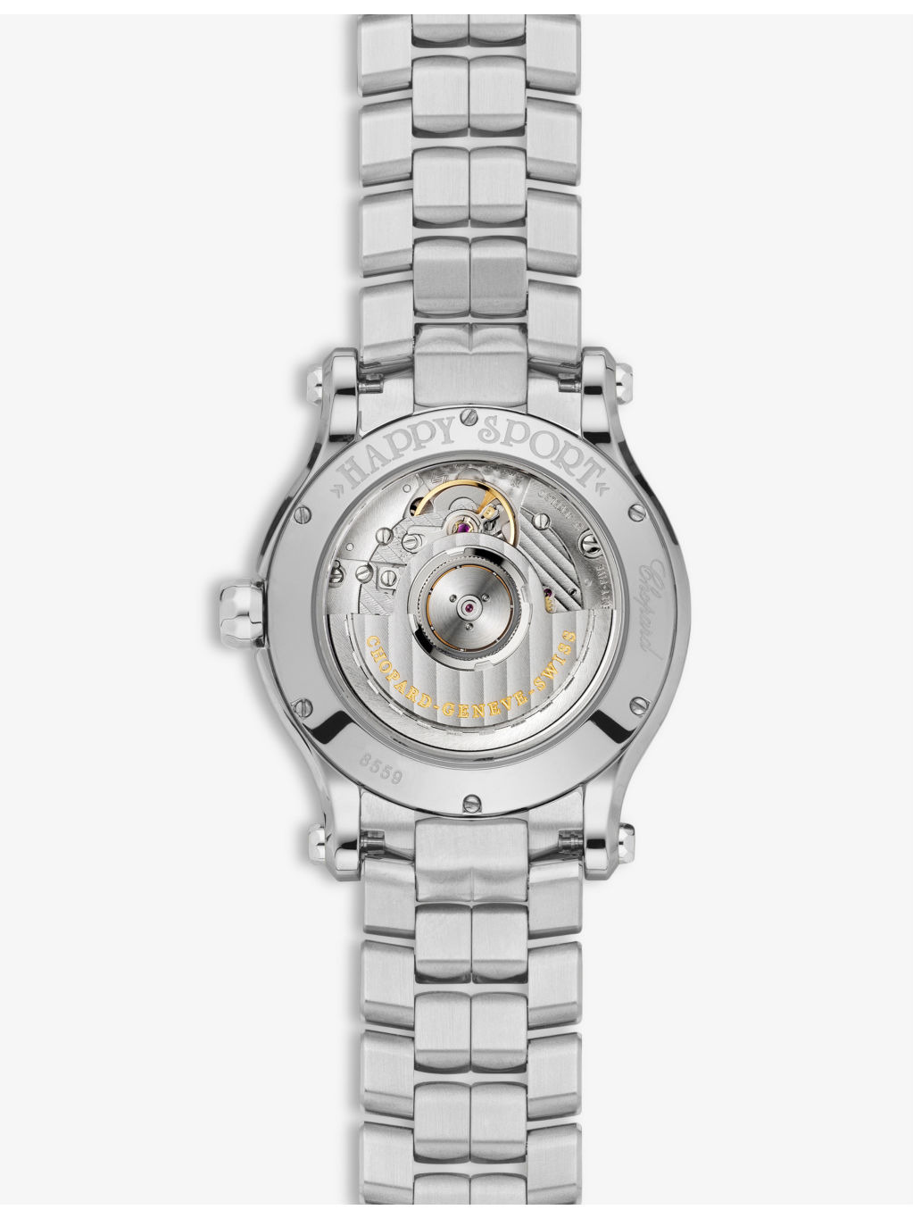 278559-3025 Happy Sport stainless-steel and 0.35ct diamond self-winding mechanical watch - 3