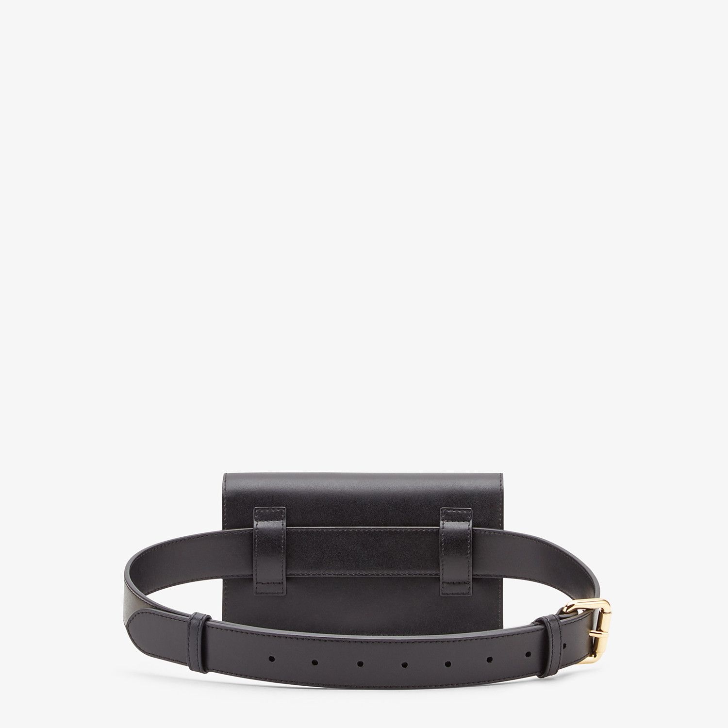 Black leather belt bag - 4