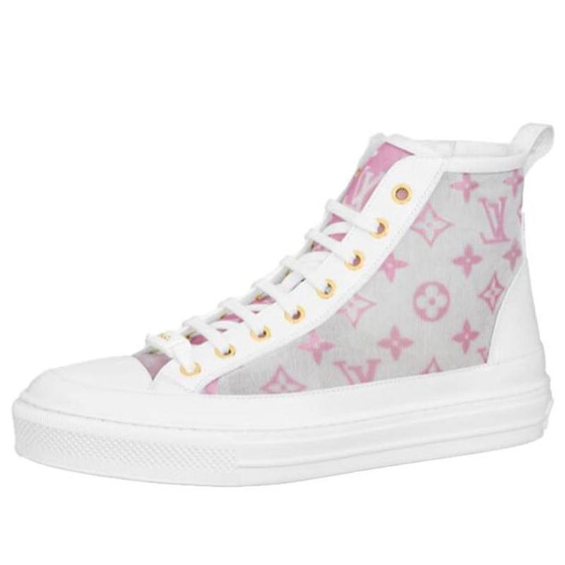 (WMNS) LOUIS VUITTON Stellar Ankle Sneakers 'Grey Pink White' 1A8NKH - 1