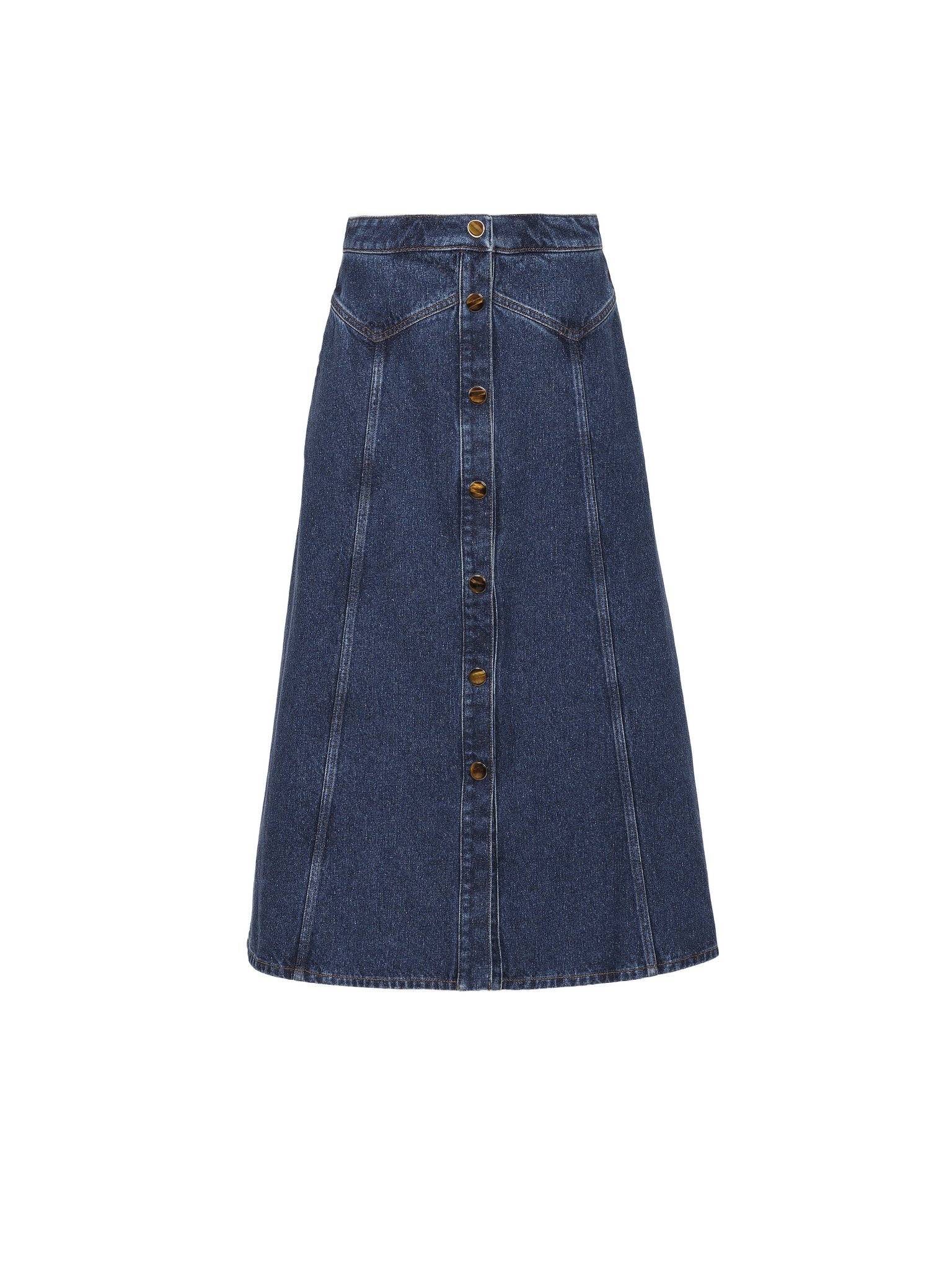 FLARED MID-LENGTH SKIRT - 1