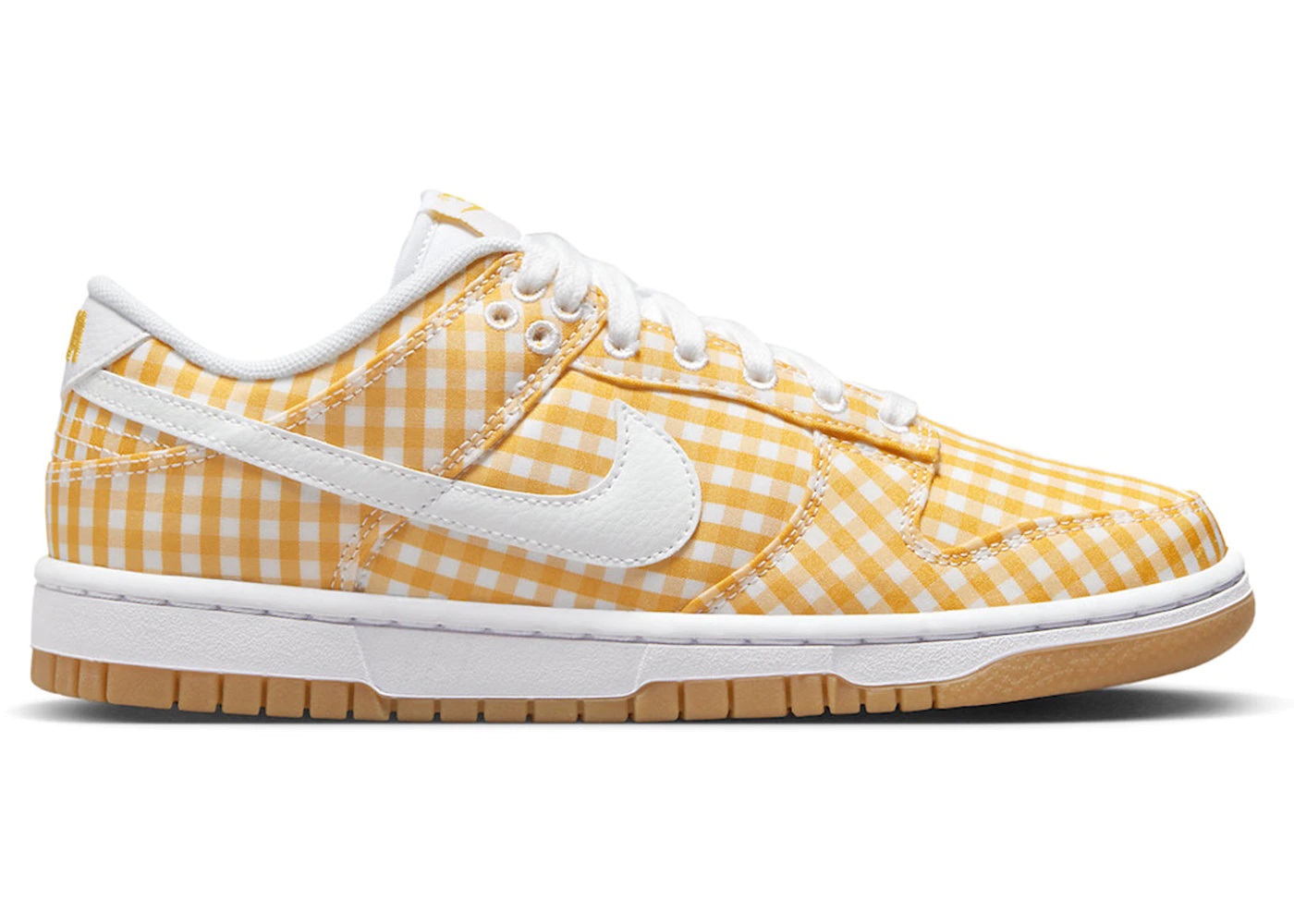 Nike Dunk Low Yellow Gingham (Women's) - 1