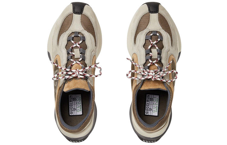 (WMNS) Gucci Run Suede Sneakers 'Beige Tan' 746939-AAB62-1441 - 2