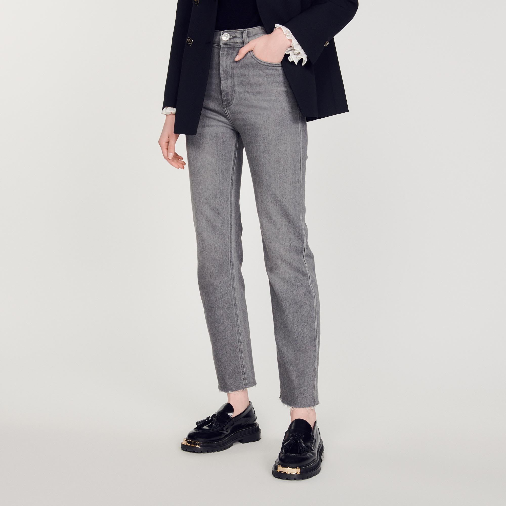 Straight leg stretch jeans - 5