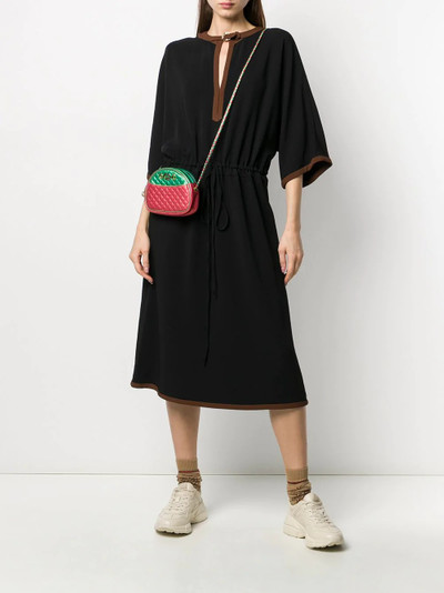 GUCCI 3/ sleeve drawstring dress outlook