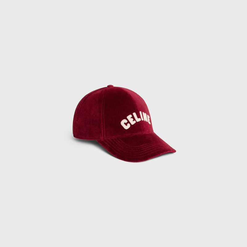celine baseball cap in cotton velvet 1