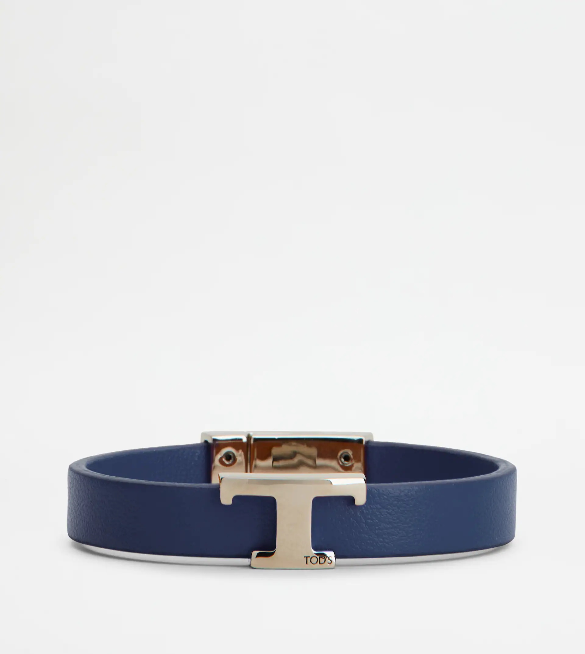 T TIMELESS BRACELET IN LEATHER - BLUE - 1