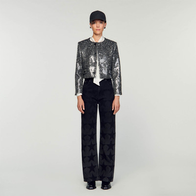 Sandro STRUCTURED CROPPED JACKET outlook