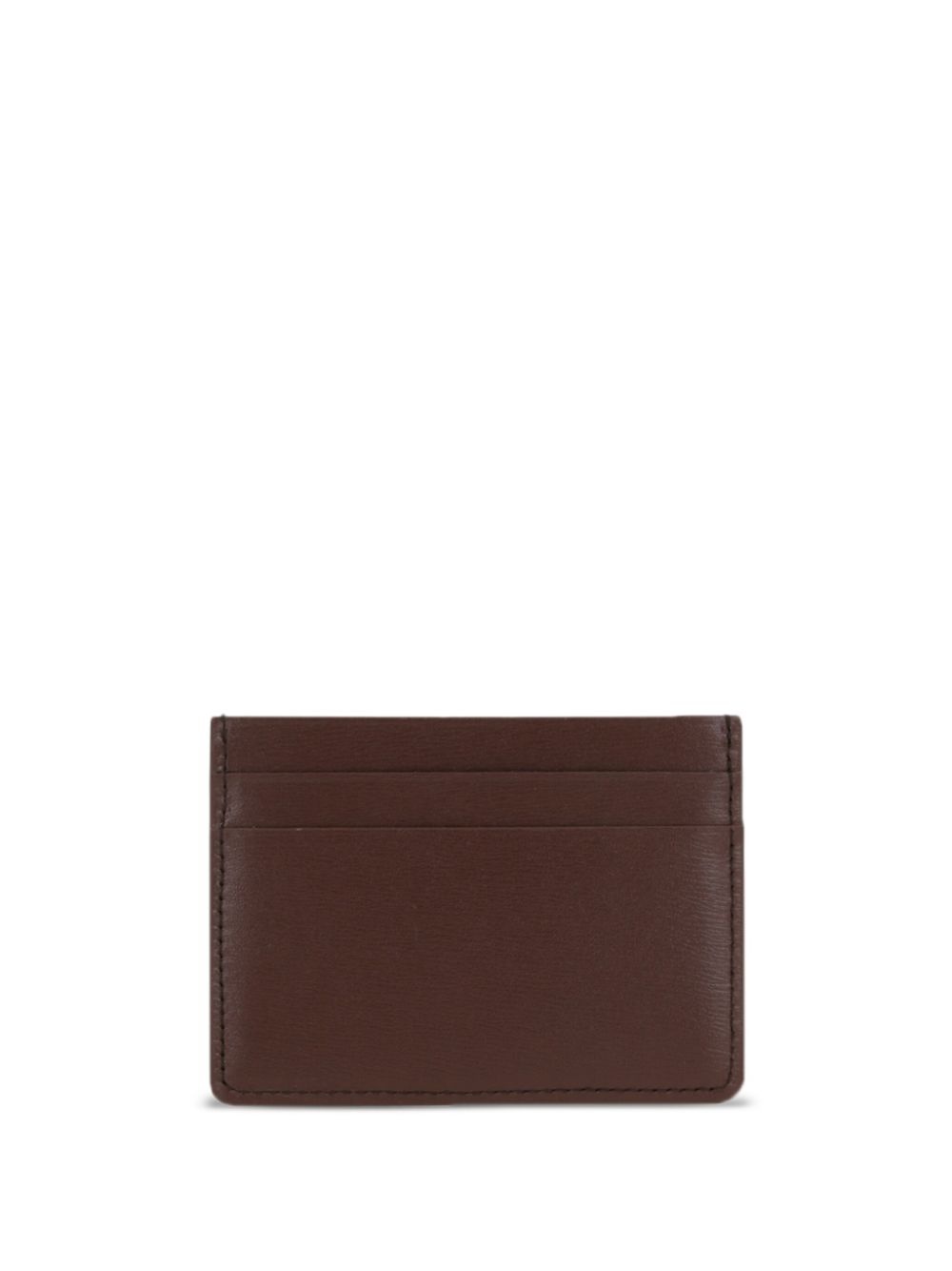 logo-print leather cardholder - 2
