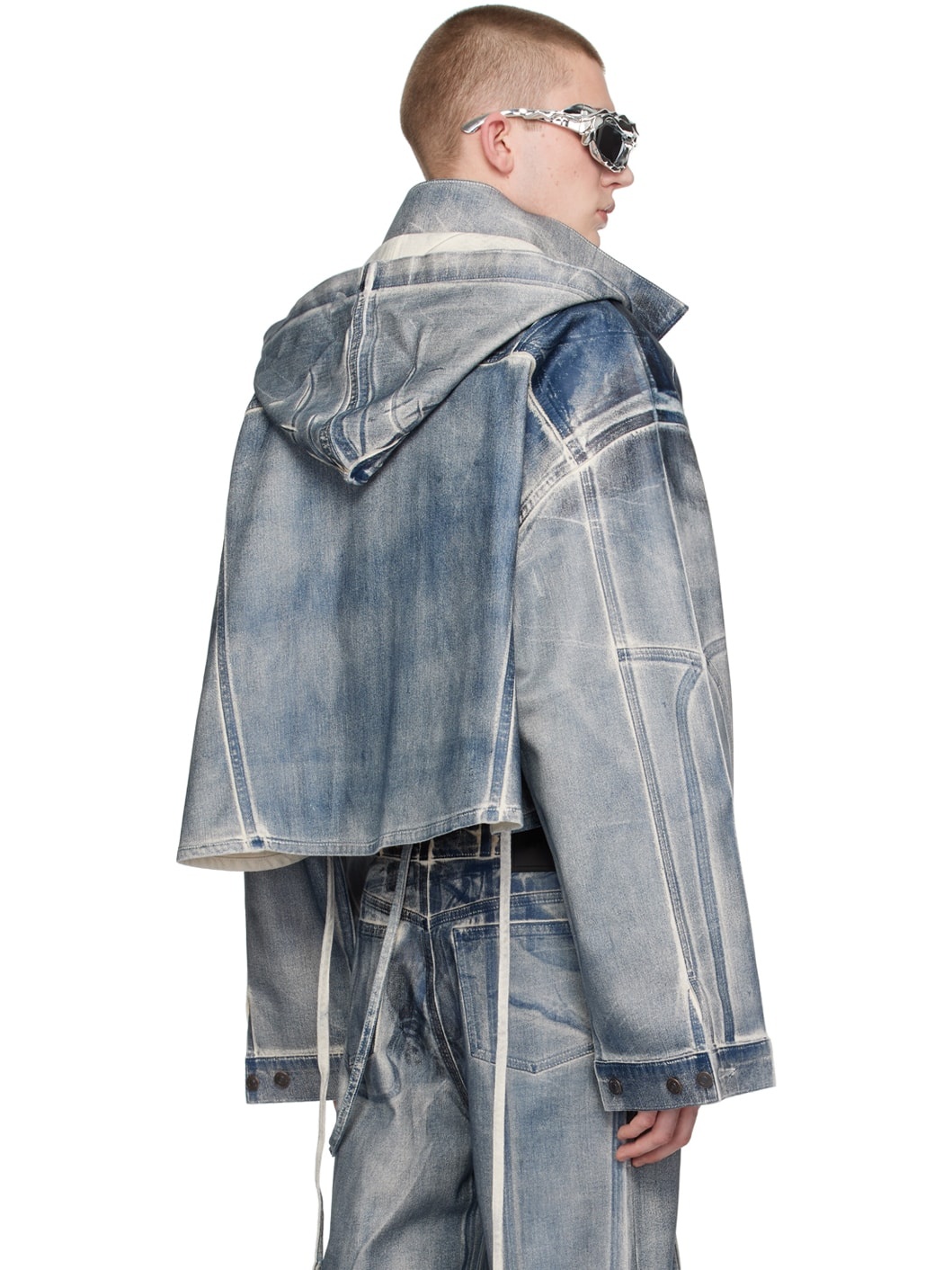SSENSE Exclusive Blue Denim Jacket - 3