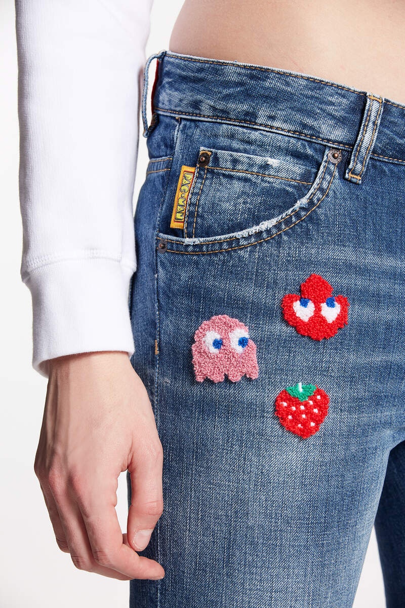 PAC-MAN MEDIUM WASH COOL GIRL JEANS - 3