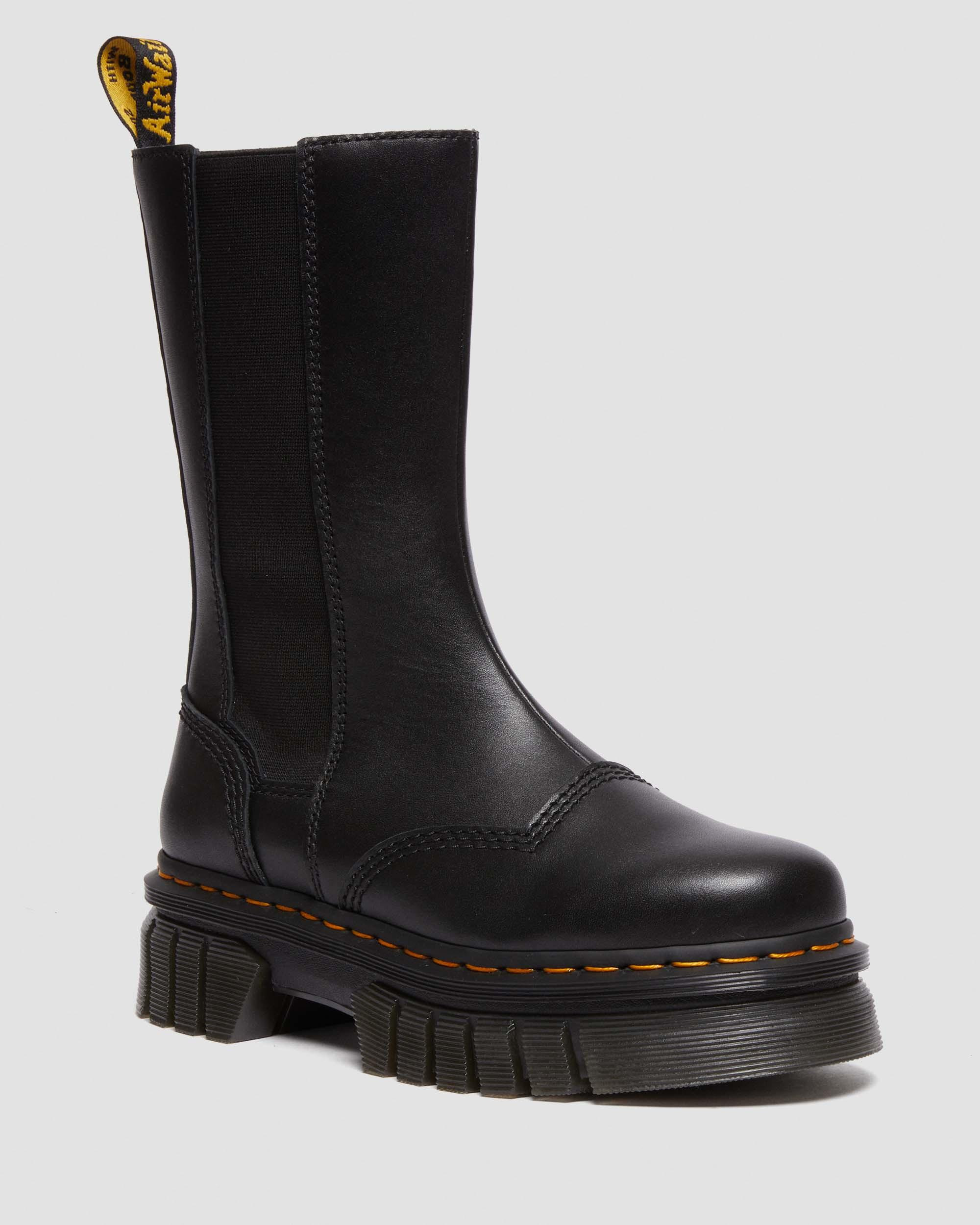 Audrick Tall Nappa Leather Platform Chelsea Boots - 5