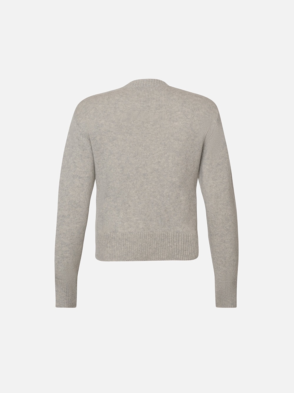 Cashmere Clean Crew in Light Heather Grey - 3