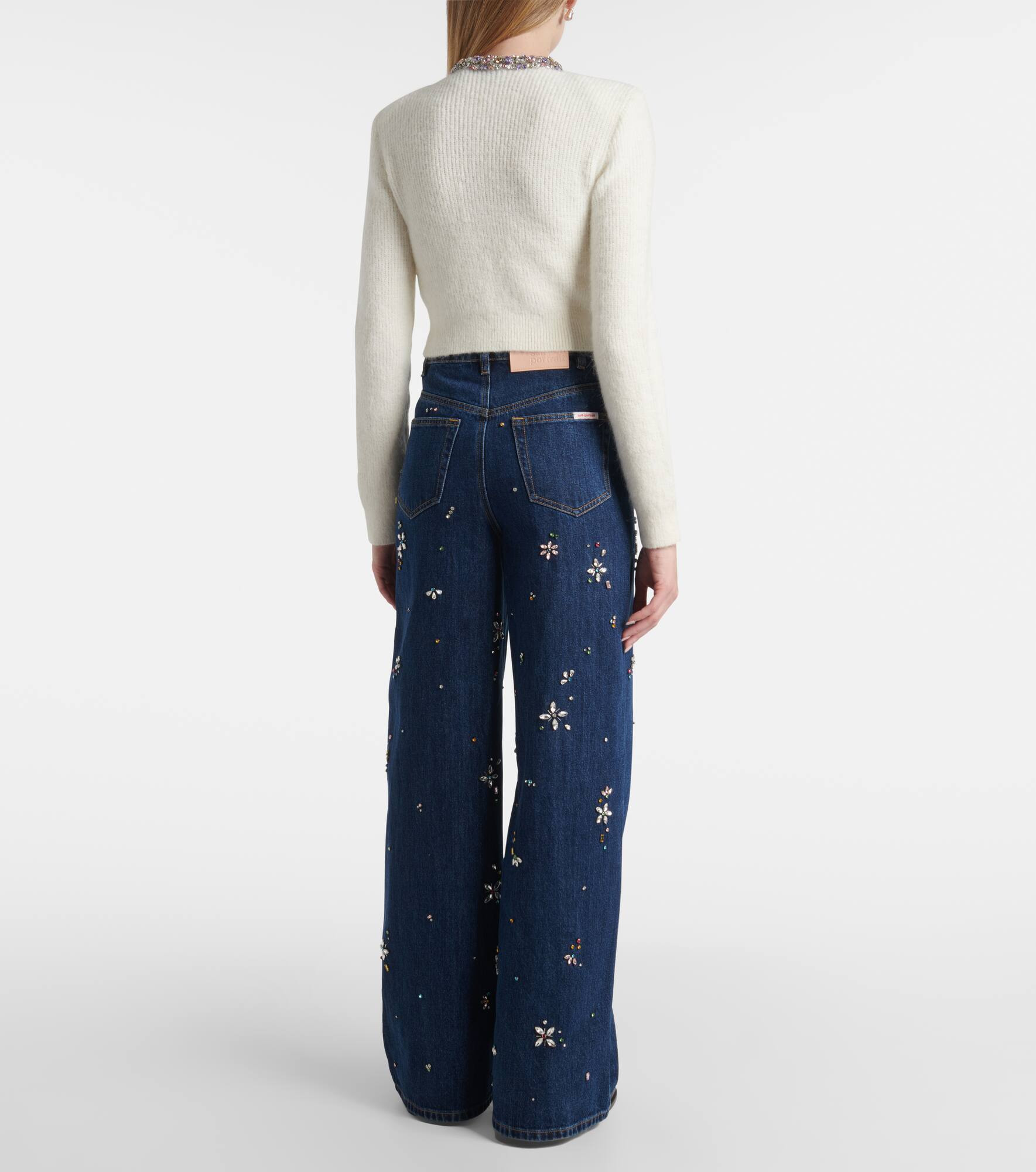 Embellished ribbed-knit cardigan - 3