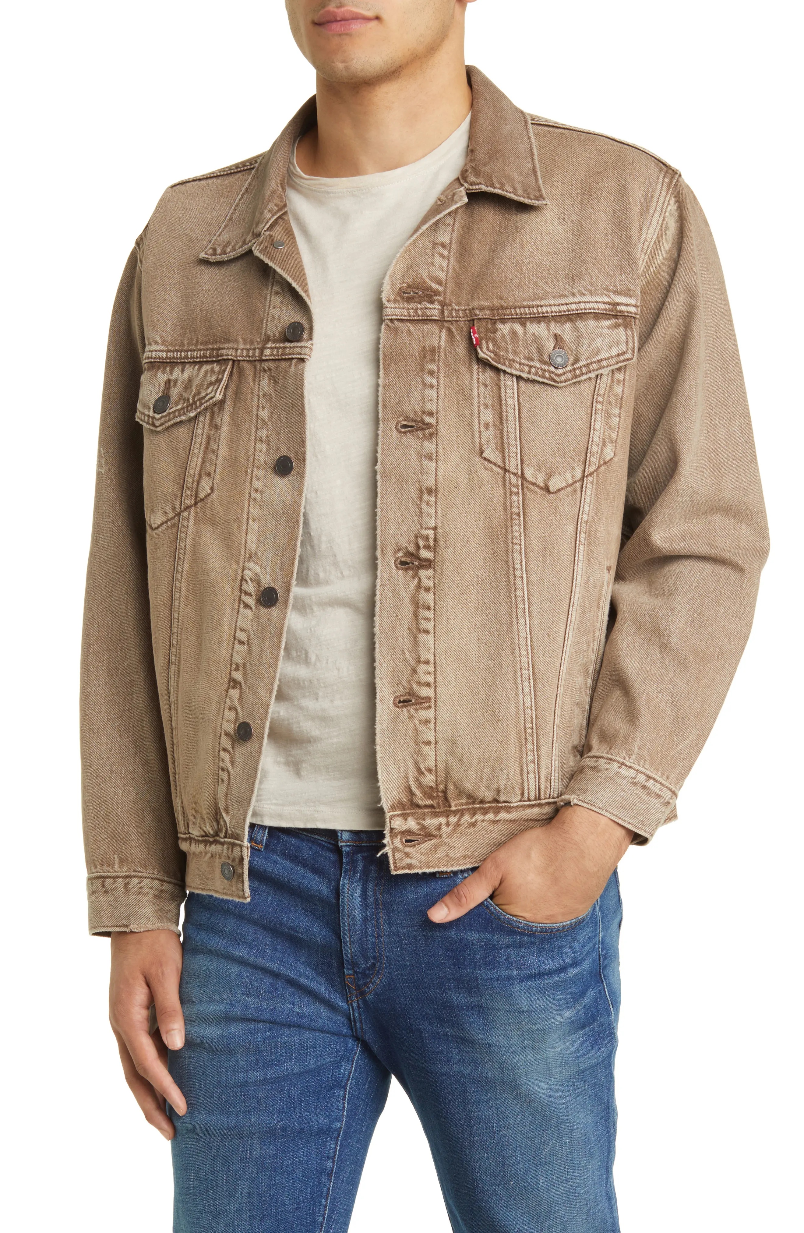 Relaxed Fit Denim Trucker Jacket - 2