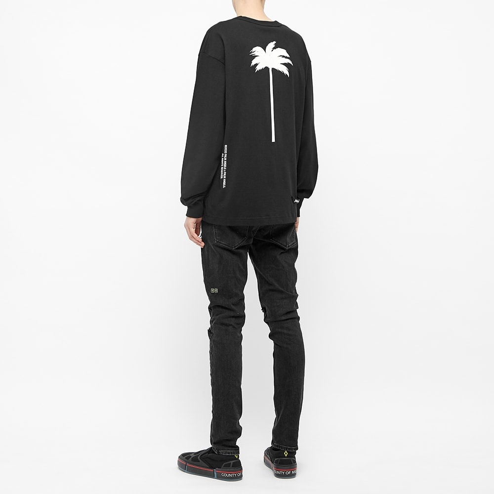 Palm by Palm Angels Long Sleeve Big Palm Back Print Tee - 7