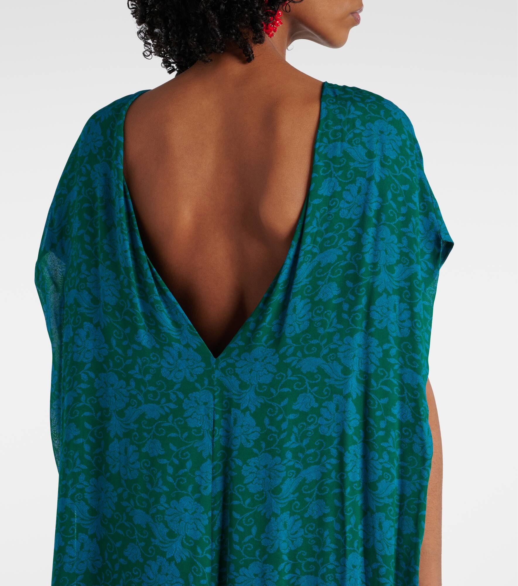 Printed embellished maxi dress - 6