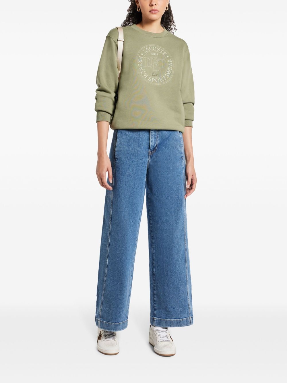 stretch-denim wide-leg jeans - 2