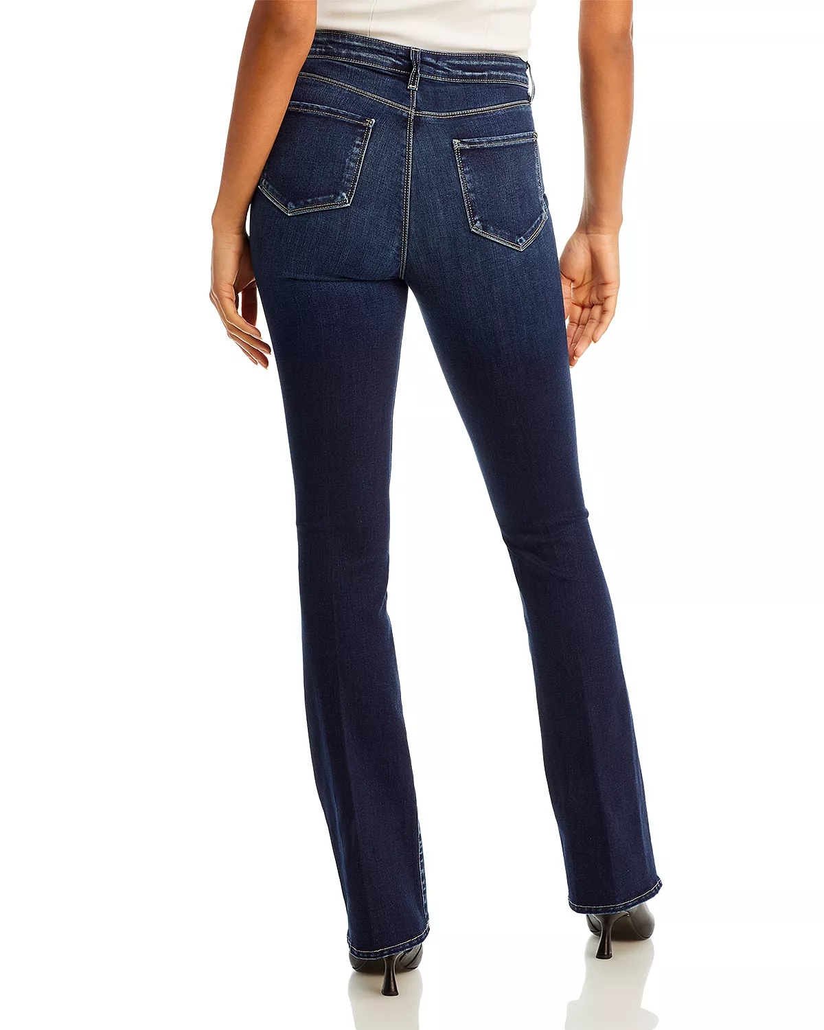 Selma Sleek High Rise Baby Bootcut Jeans in Columbia - 3