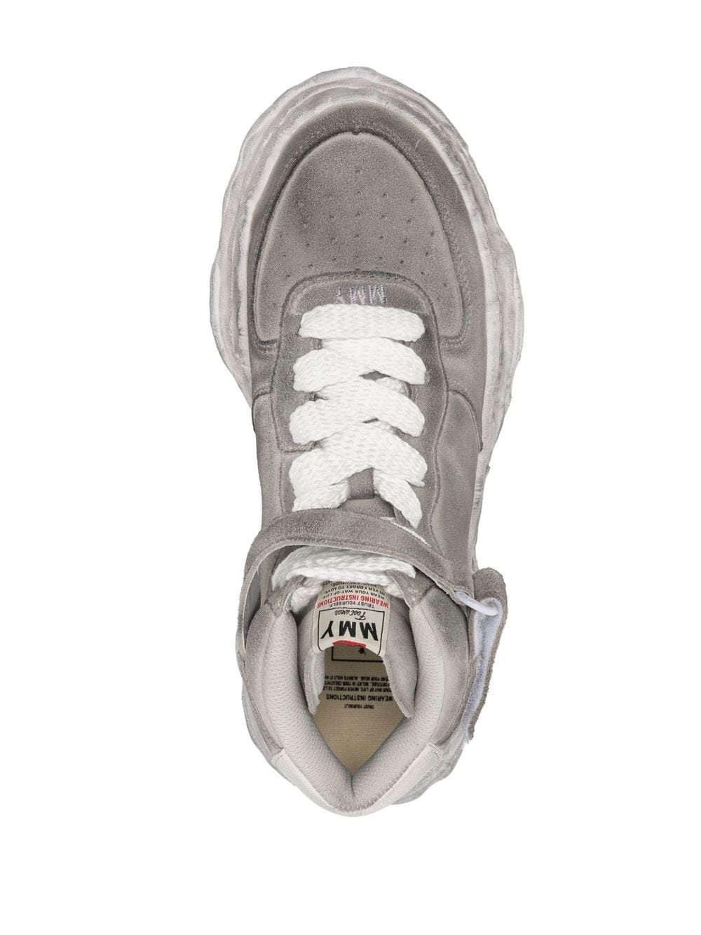 high-top suede sneakers - 7