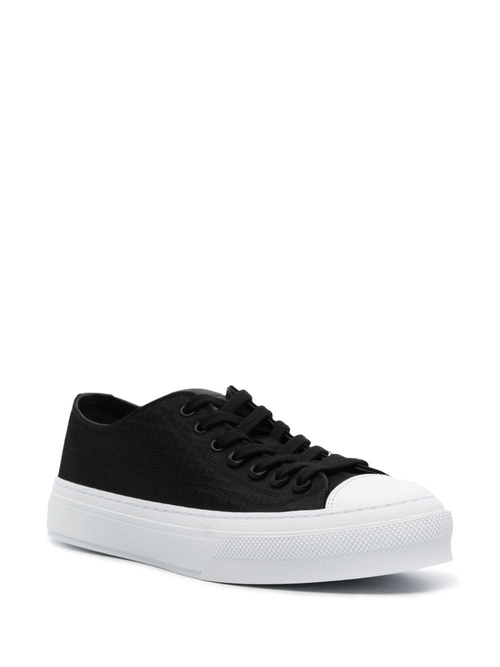 City Low logo-jacquard sneakers - 2