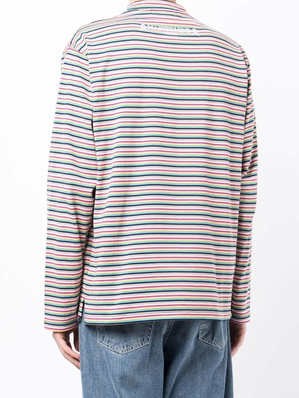 striped skull-print jumper - 4