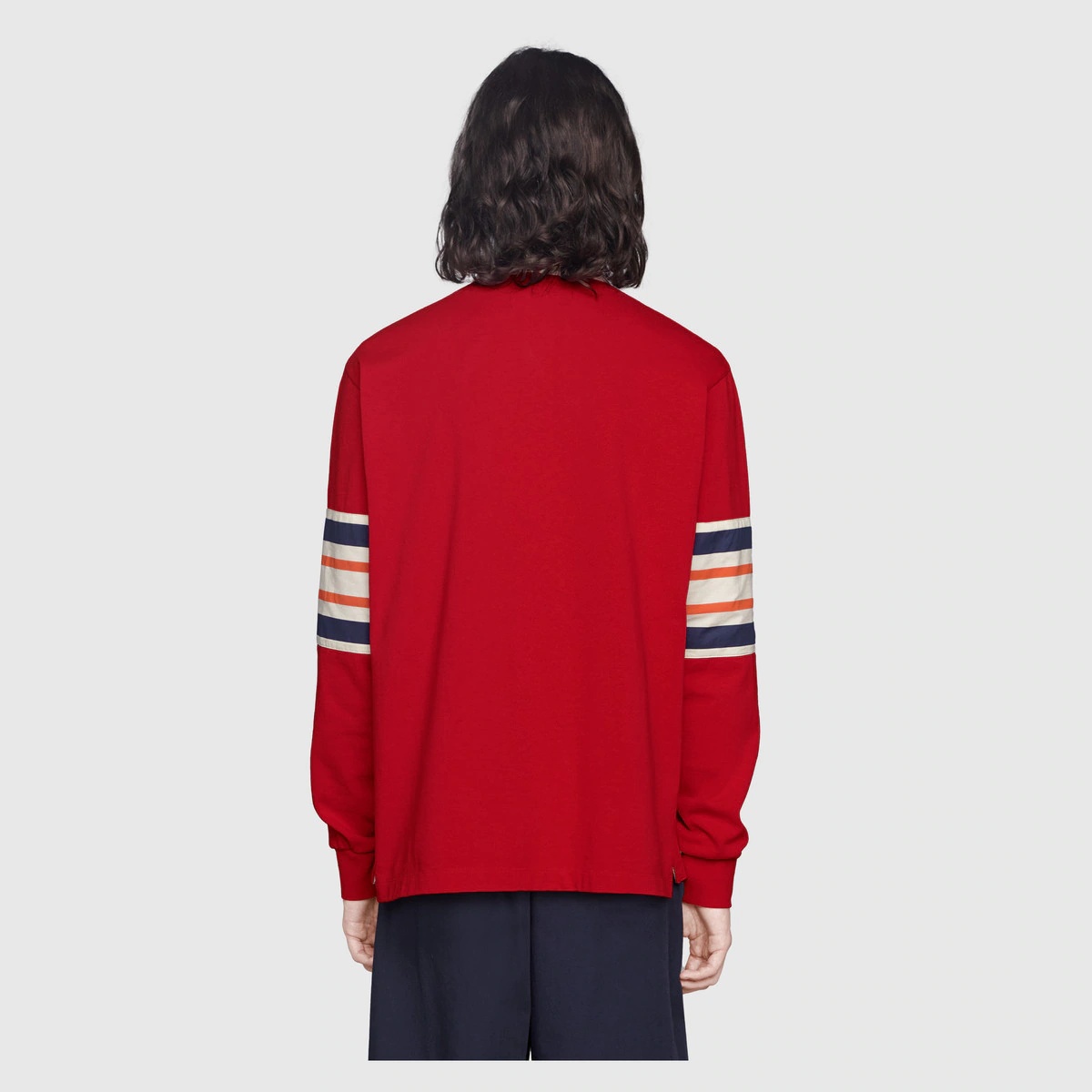 Jersey polo sweatshirt with Interlocking G - 4