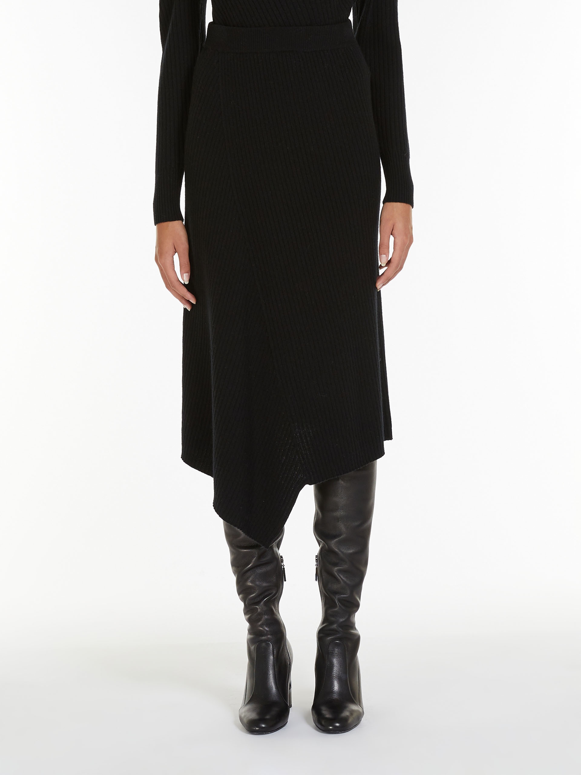 VERNA Wool and cashmere yarn skirt - 3