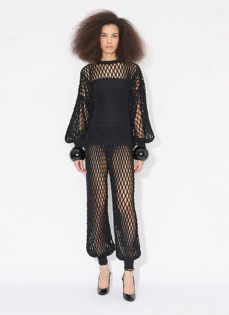 Alaïa MACRAMÉ KNIT SWEATER outlook