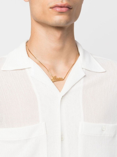 AMIRI logo-plaque necklace outlook